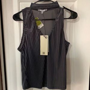 Velvet grey stripped shirt